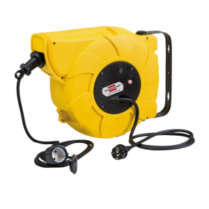 enrouleur de câble automatique IP44 jaune