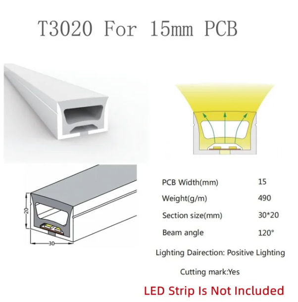 Kit de boîtier GAIMEX de lumière néon LED T1616 et T3020 – Image 3